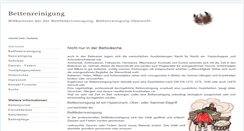 Desktop Screenshot of bettenreinigung.de